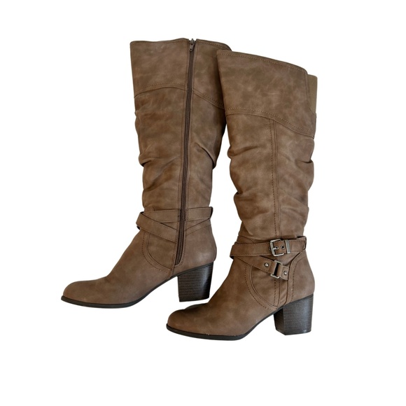 Brown "Irsimba" knee-high boots by Indigo Rd., size 8M - Picture 2 of 14